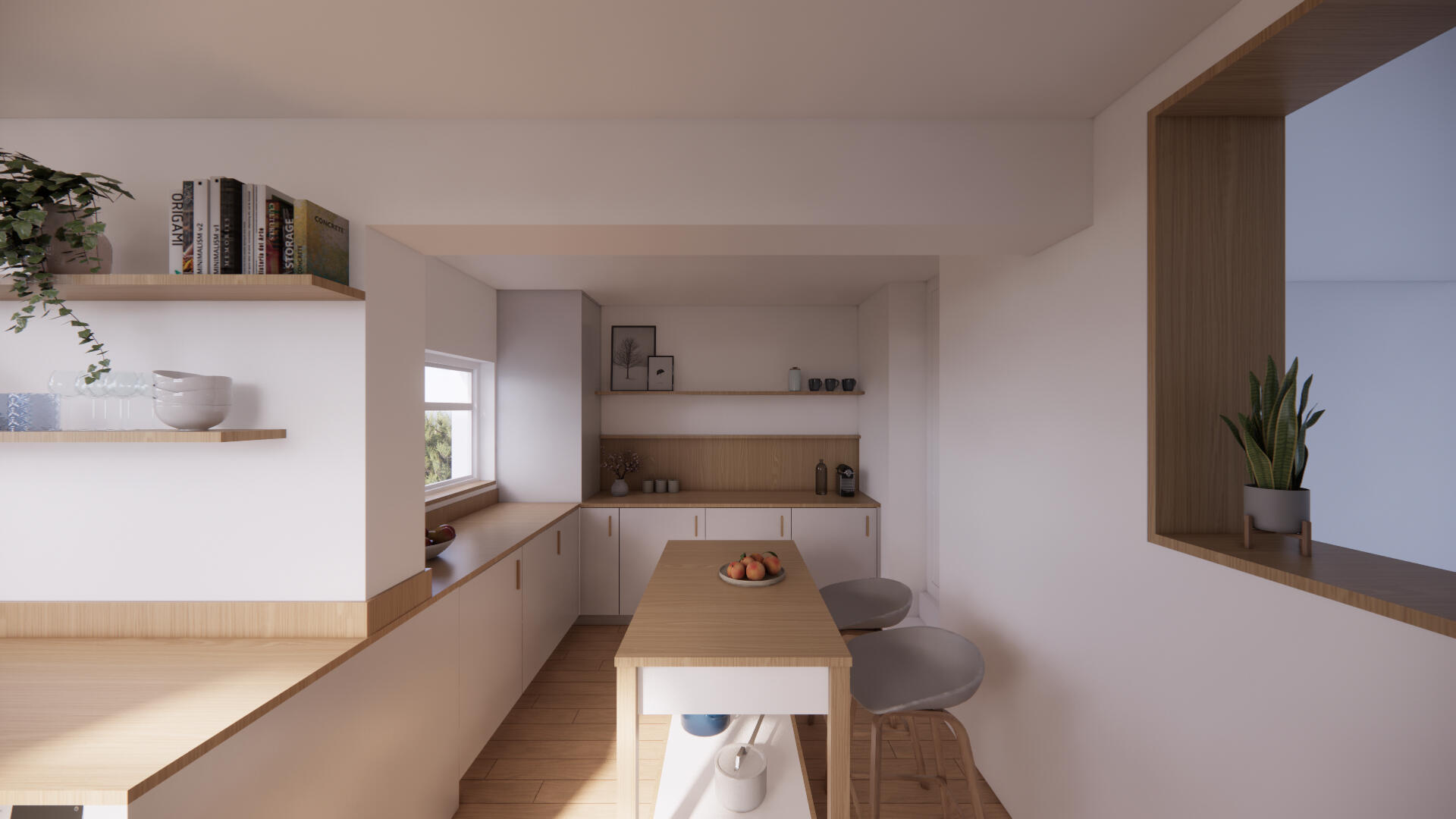 Modern kitchen refurbishment in Oldfield Park, Bath by Andrew Taberner Architects