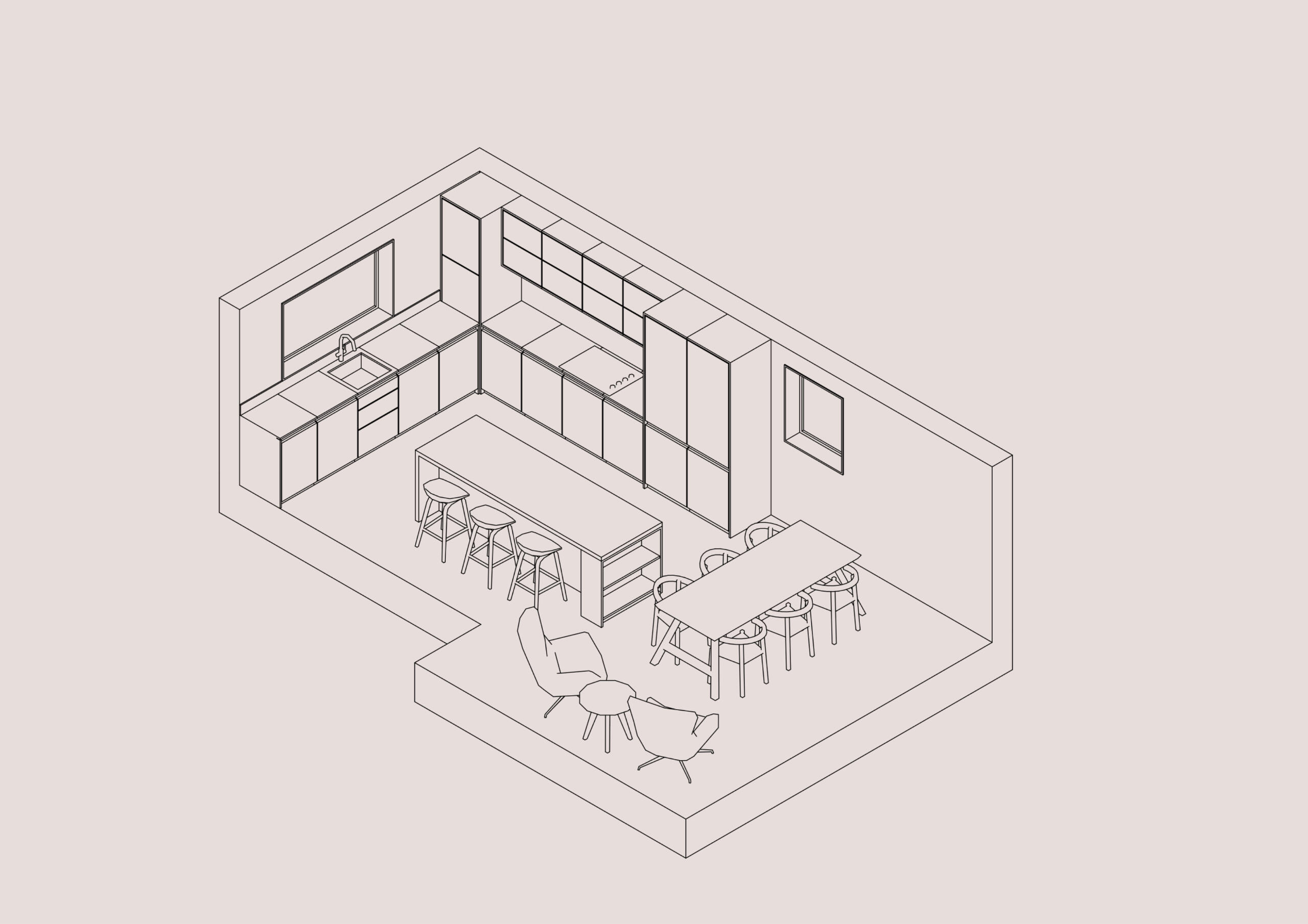 Modern kitchen refurbishment in Dorset by Andrew Taberner Architects