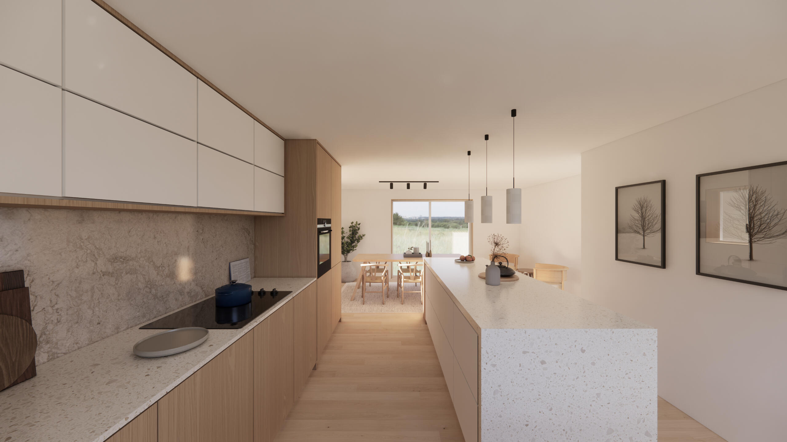 Modern kitchen refurbishment in Dorset by Andrew Taberner Architects