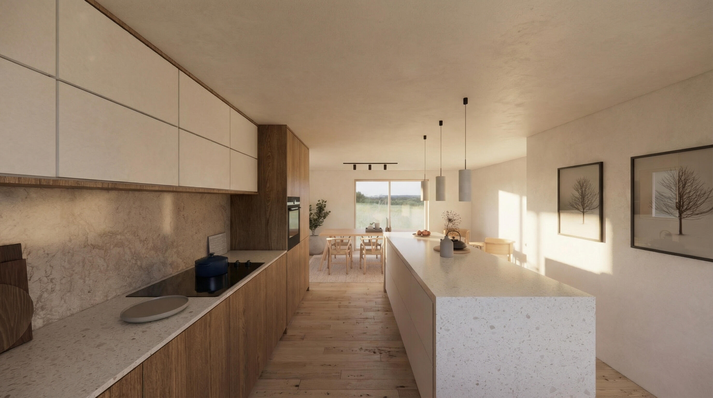 Modern kitchen refurbishment in Dorset by Andrew Taberner Architects