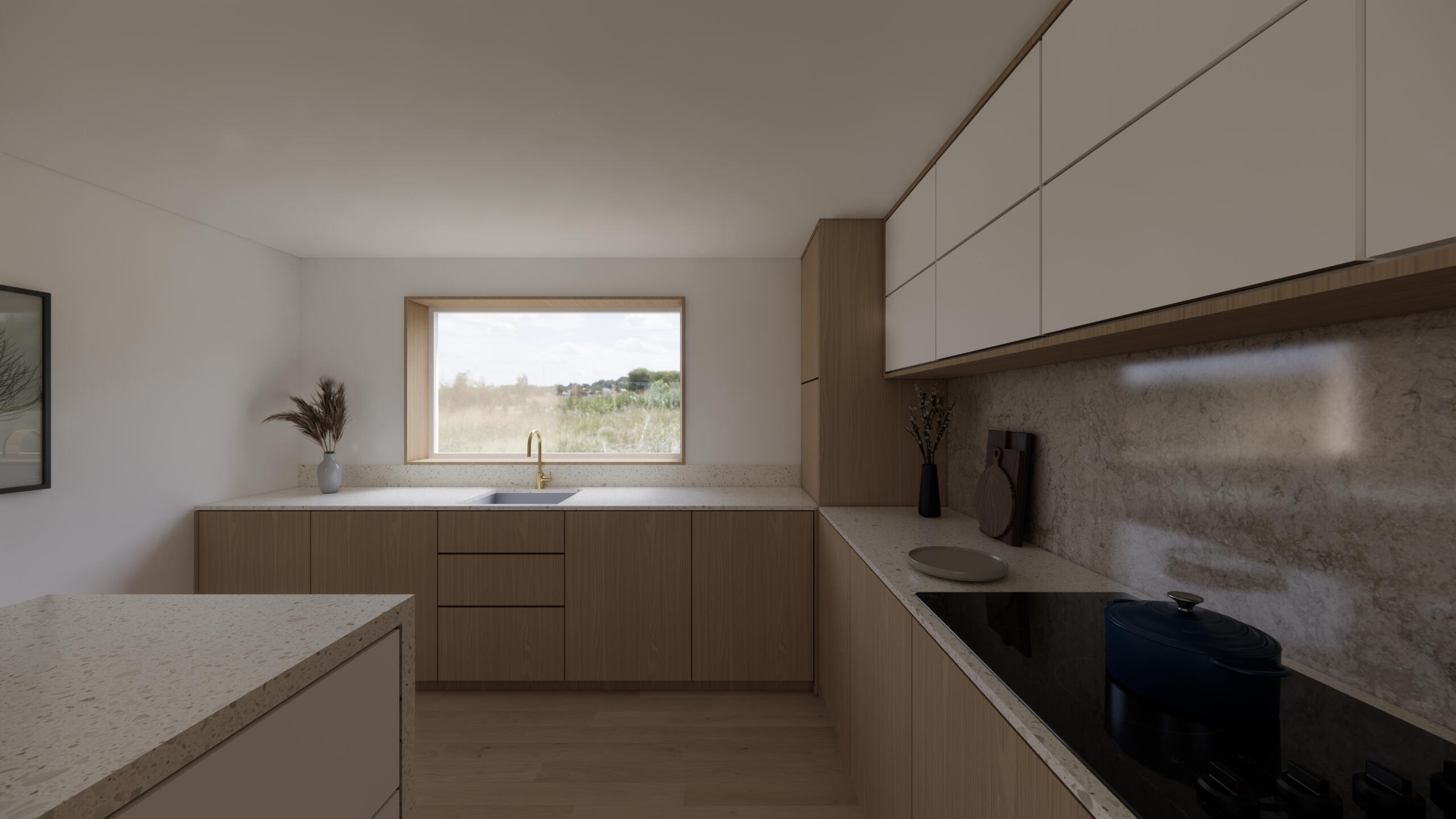 Modern kitchen refurbishment in Dorset by Andrew Taberner Architects